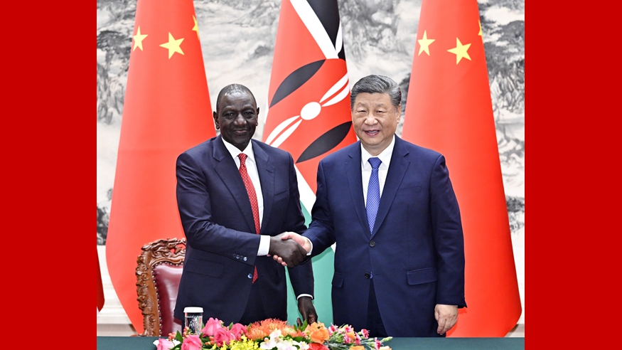 習(xí)近平同肯尼亞總統(tǒng)魯托會(huì)談